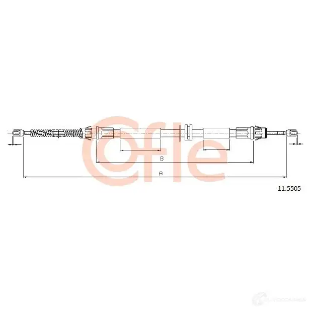 Трос ручника COFLE KJFR1EF 4298142 92.11.5 505 11.5505 изображение 0