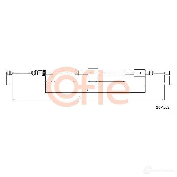Трос ручника COFLE 4297071 G82UOEF 10.4562 92 .10.4562 - Изображение 1