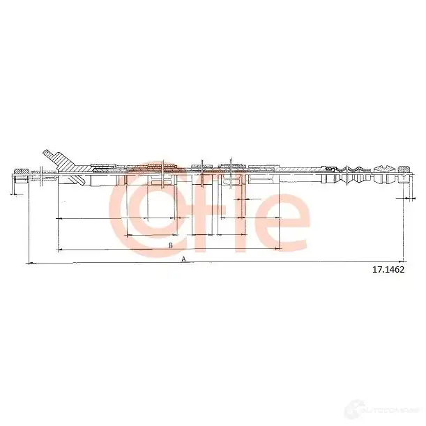 Трос ручника COFLE GLG9CT 4299217 17.1462 92.17. 1462