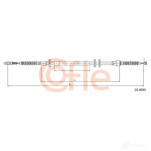 Трос ручника COFLE E6ZGM2Y 9 2.10.4095 4296997 10.4095 - Изображение 1