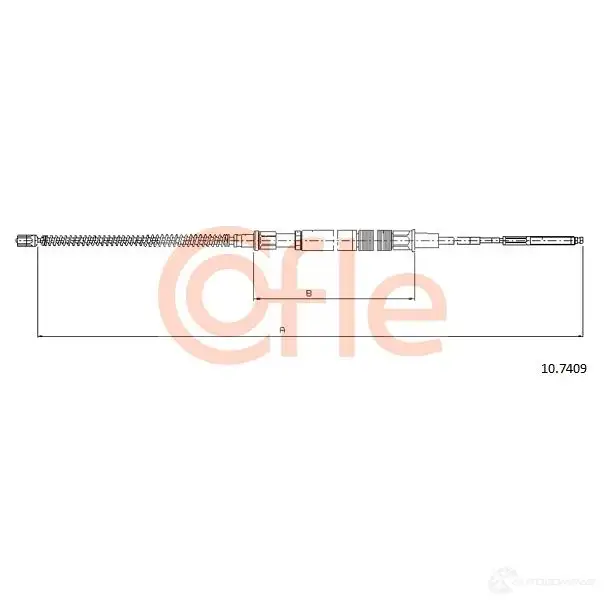 Трос ручника COFLE 92.1 0.7409 IJE9A3 10.7409 4297457 - Изображение 1