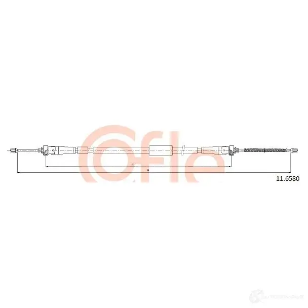 Трос ручника COFLE 11.6580 1DMS76Y 4298337 92.11.658 0 изображение 0