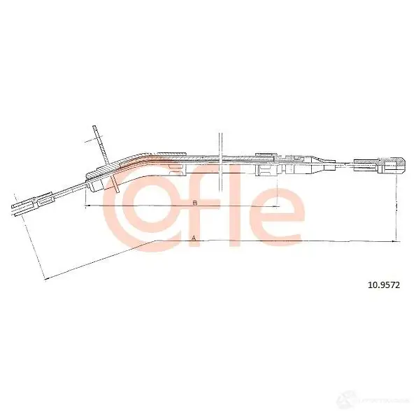 Трос ручника COFLE 4297703 IJJVL 10.9572 92.10.957 2 - Изображение 1