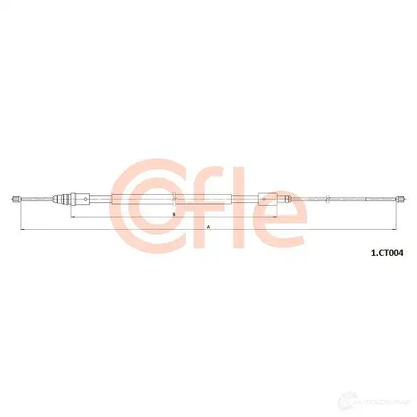 Трос ручника COFLE ZP RB0E 1437349694 1.CT004