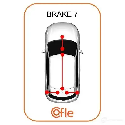 Трос ручника COFLE 10.9835 4297727 92.10.983 5 8EI4VS5 изображение 1