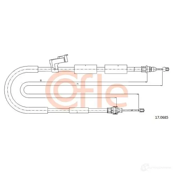 Трос ручника COFLE Q7Q2K 9 2.17.0685 17.0685 4299109 изображение 0