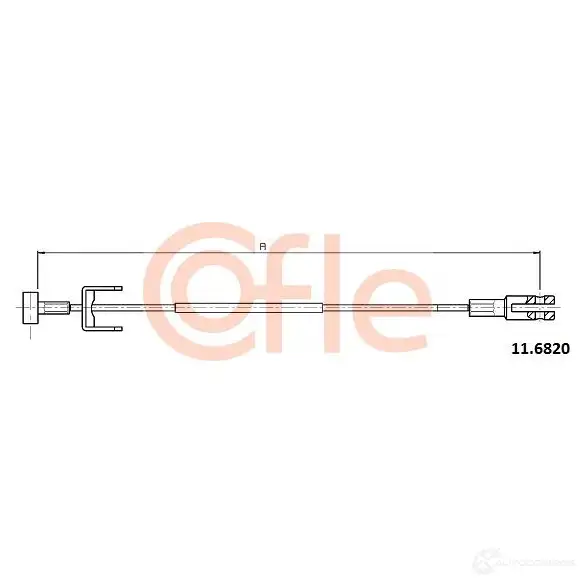 Трос ручника COFLE ZZGZO69 92.11 .6820 11.6820 4298424 - Изображение 1