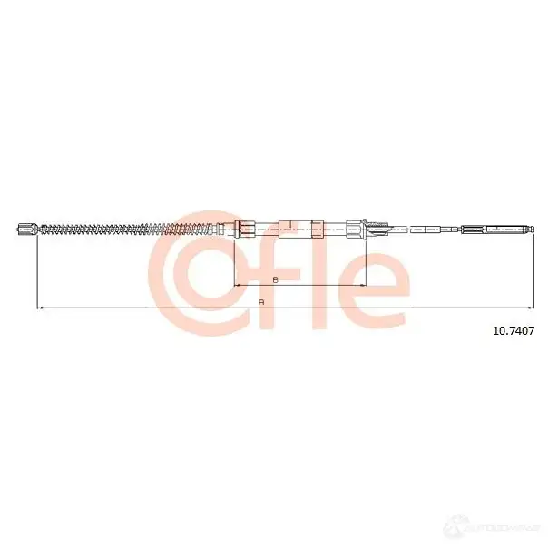 Трос ручника COFLE MX5B8E7 10.7407 9 2.10.7407 4297455 - Изображение 1