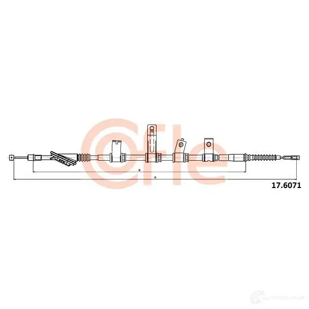 Трос ручника COFLE QPCN7P5 4299652 92.17.60 71 17.6071 - Изображение 1