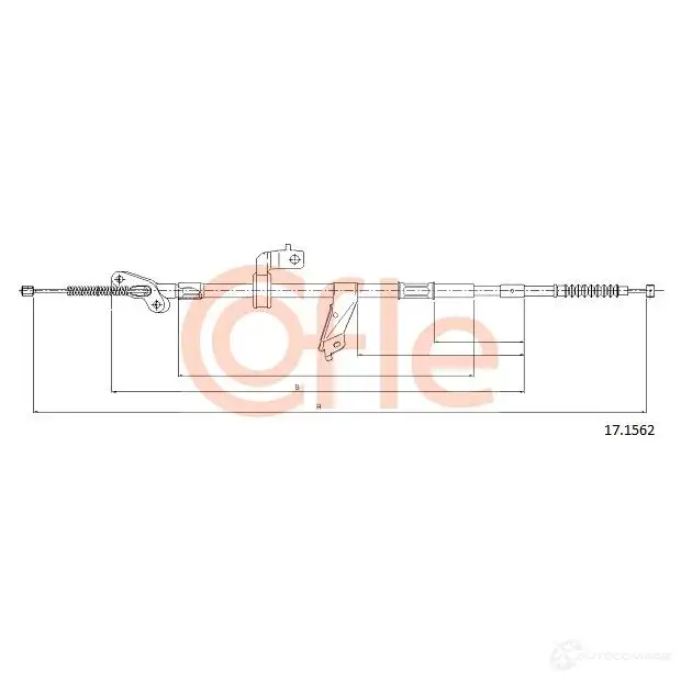 Трос ручника COFLE 4299261 J9DE6 92.17.15 62 17.1562 изображение 0