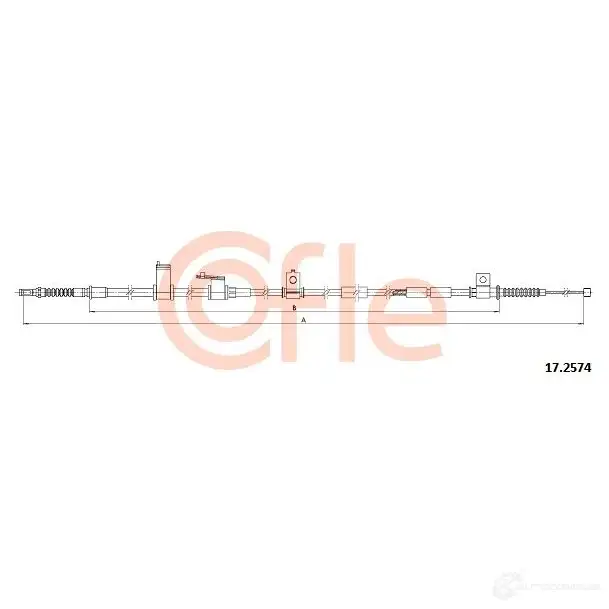 Трос ручника COFLE 6F YOX 1437350565 17.2574
