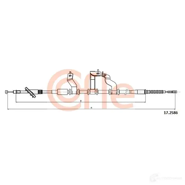 Трос ручника COFLE 92.17. 2586 S5DXE1 4299405 17.2586 - Изображение 1