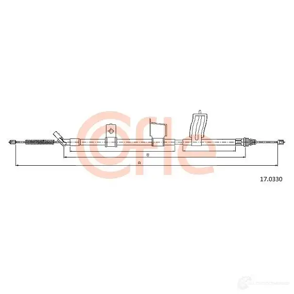 Трос ручника COFLE 54AYX9J 4299025 92.1 7.0330 17.0330 - Изображение 1