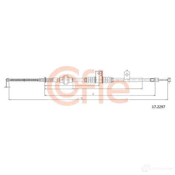 Трос ручника COFLE S9WJUHI 17.2297 4299329 92.17.229 7 изображение 0