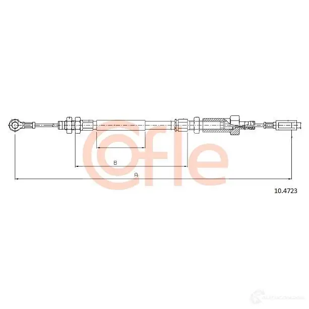 Трос ручника COFLE 91 8NNQX 1437350323 92.10.4723 изображение 0