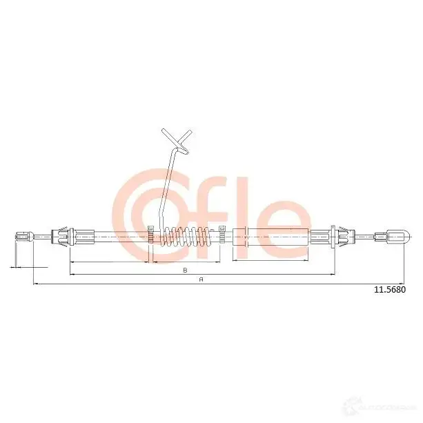 Трос ручника COFLE 14W5HV 4298196 92 .11.5680 11.5680 изображение 0