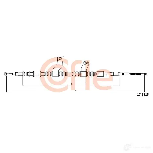 Трос ручника COFLE 4299492 B3BBG 17.3515 92 .17.3515 изображение 0