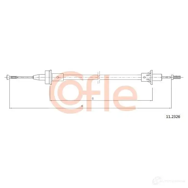 Трос сцепления COFLE 92.11.2 326 4297889 6463K 11.2326 изображение 0