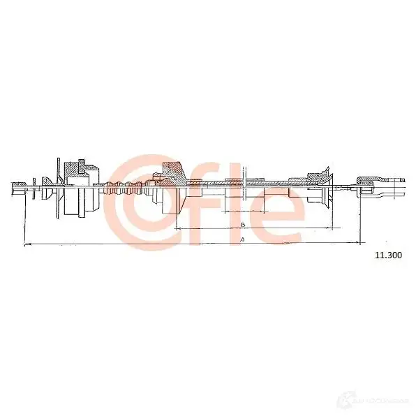 Трос сцепления COFLE 92 .11.300 QT9X5 4297983 11.300