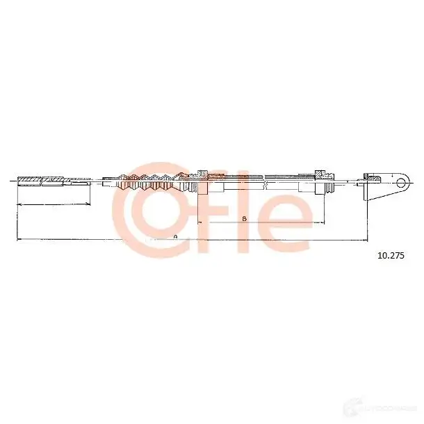 Трос сцепления COFLE 92.10.27 5 T87K3 4296900 10.275