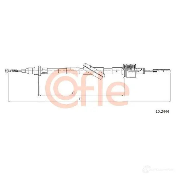 Трос сцепления COFLE 92. 10.2444 10.2444 INY3J 4296880