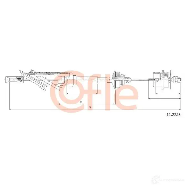 Трос сцепления COFLE 4297871 Y5PAT35 11.2253 92 .11.2253 изображение 0