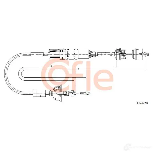 Трос сцепления COFLE FX1V8D5 4298037 92 .11.3265 11.3265