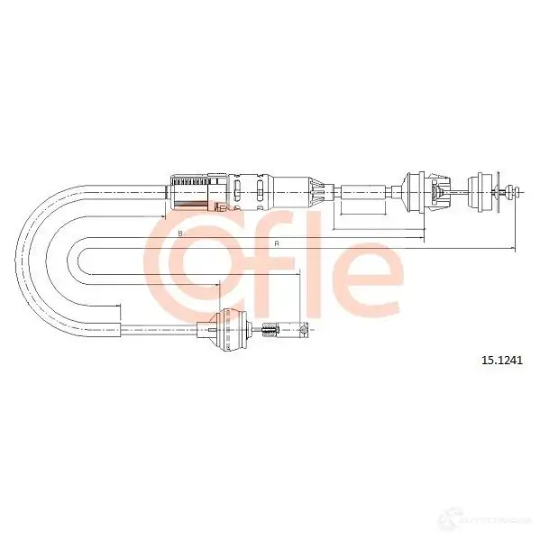 Трос сцепления COFLE 4298796 2NTCXI 9 2.15.1241 15.1241