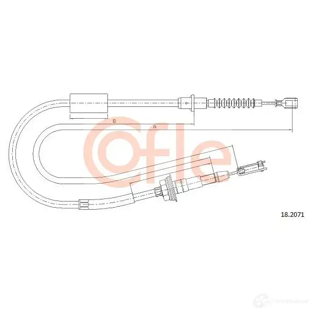 Трос сцепления COFLE 4299727 581TDSP 92.18. 2071 18.2071