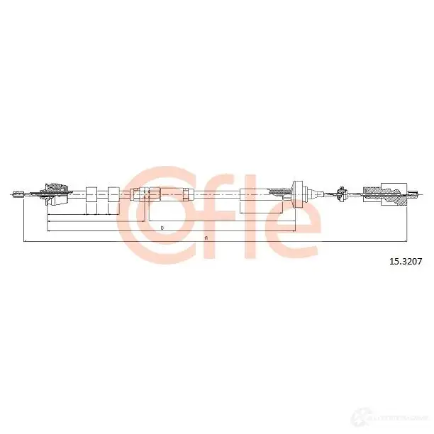 Трос сцепления COFLE 92.15.122 8 151228 4298786 2W2P0