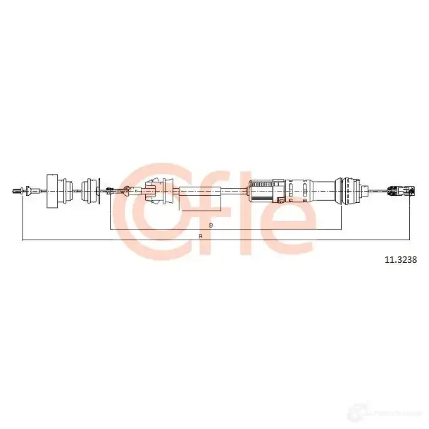 Трос сцепления COFLE 11.3238 92.1 1.3238 UUG6RI 4298034