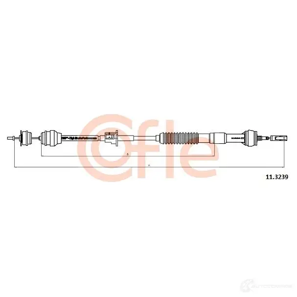 Трос сцепления COFLE 11.3239 4298035 92 .11.3239 VO7OI изображение 0