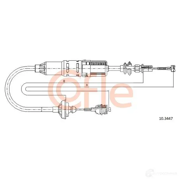 Трос сцепления COFLE L3TMQ 4296974 10.3447 92.10.34 47 изображение 0