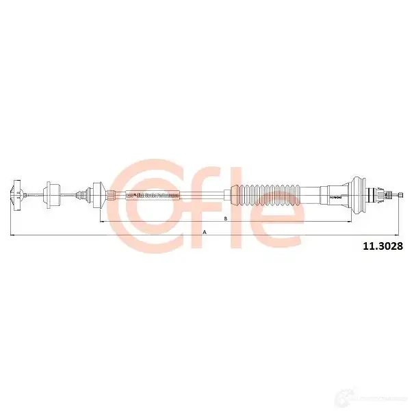 Трос сцепления COFLE 4297996 11.3028 BRE80 92.11.30 28