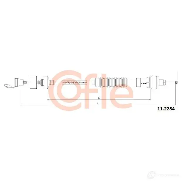 Трос сцепления COFLE C9N8O 4297882 11.2284 92.11.22 84