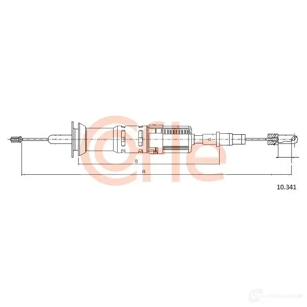Трос сцепления COFLE 4296963 KJBCM1 9 2.10.341 10.341