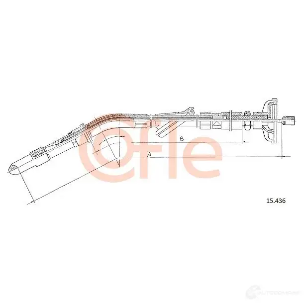 Трос сцепления COFLE 15.1511 9 2.15.1511 4298821 F6ZEEU - Изображение 1