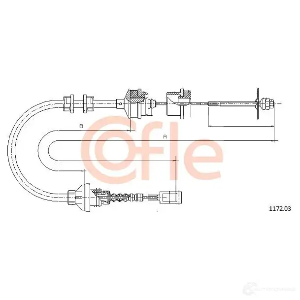 Трос сцепления COFLE 1172.03 SEGZQ 92 .1172.03 4298459