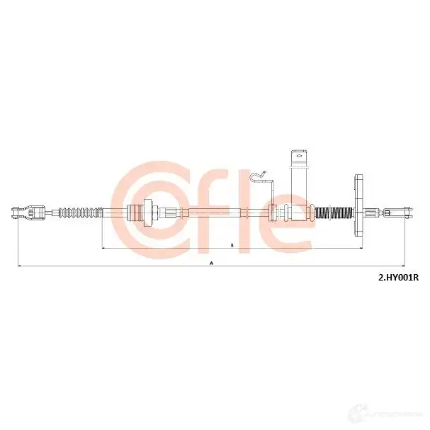 Трос сцепления COFLE 1H JSK4 1437348060 2.HY001R изображение 0