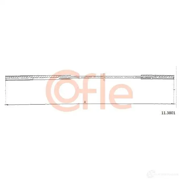 Трос сцепления COFLE 11.3801 4298076 92.11. 3801 28WIH изображение 0