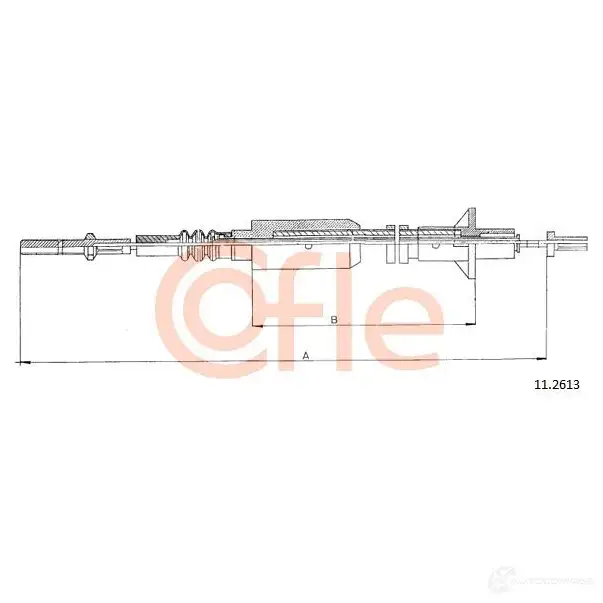 Трос сцепления COFLE 028BLG2 11.2613 9 2.11.2613 4297941 изображение 0