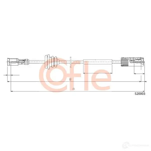 Тросик спидометра COFLE 92.S2 0003 MSYEXI 4300108 S20003