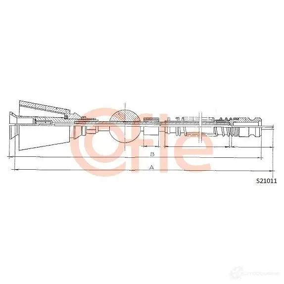 Тросик спидометра COFLE 4300120 05WCA8 S21011 92.S21 011