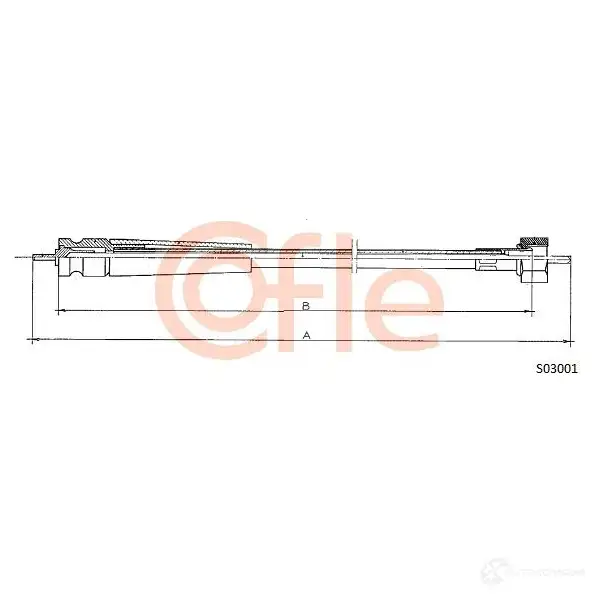 Тросик спидометра COFLE 4300022 92 .S03001 48BYOW S03001