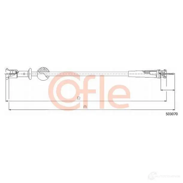 Тросик спидометра COFLE 92.S 03070 S03070 FQ6VN6D 4300035