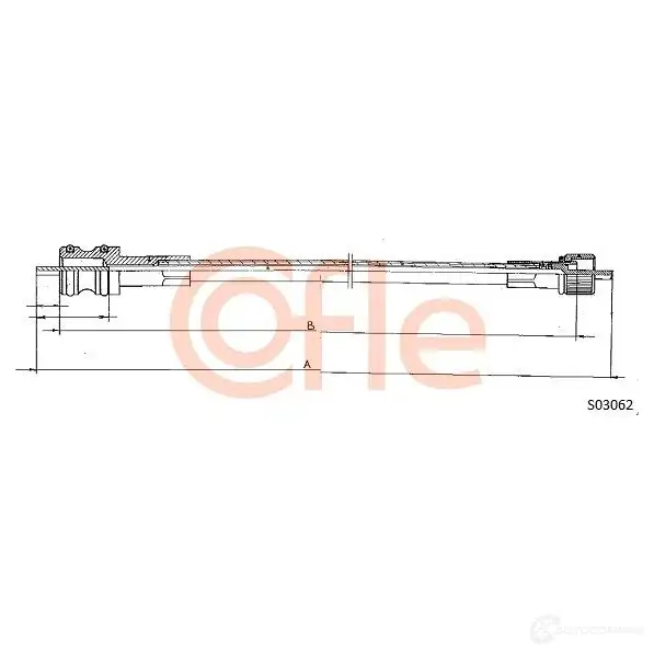 Тросик спидометра COFLE EBFO1M 4300033 S03062 92. S03062