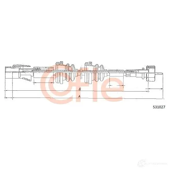 Тросик спидометра COFLE 92.S 31027 F1SPH S31027 4300160