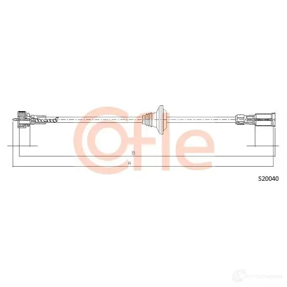 Тросик спидометра COFLE S20040 92.S200 40 8TXPKJ 4300118