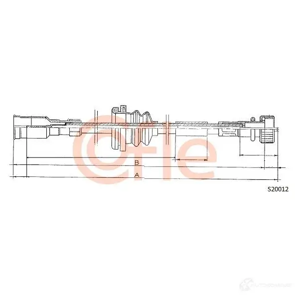 Тросик спидометра COFLE S20012 NSMHWTM 4300111 92.S20 012