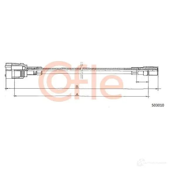 Тросик спидометра COFLE 4300025 8T1YGKD S03010 92.S0301 0